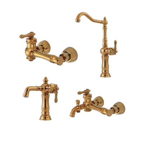 شیرآلات طراوش مدل نارسیس طلایی مات