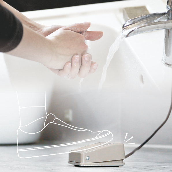 شیر روشویی پدالی تجربه بهداشتی هوشمند