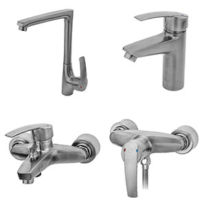 ست شیرآلات بهادر کروم مات قهرمان