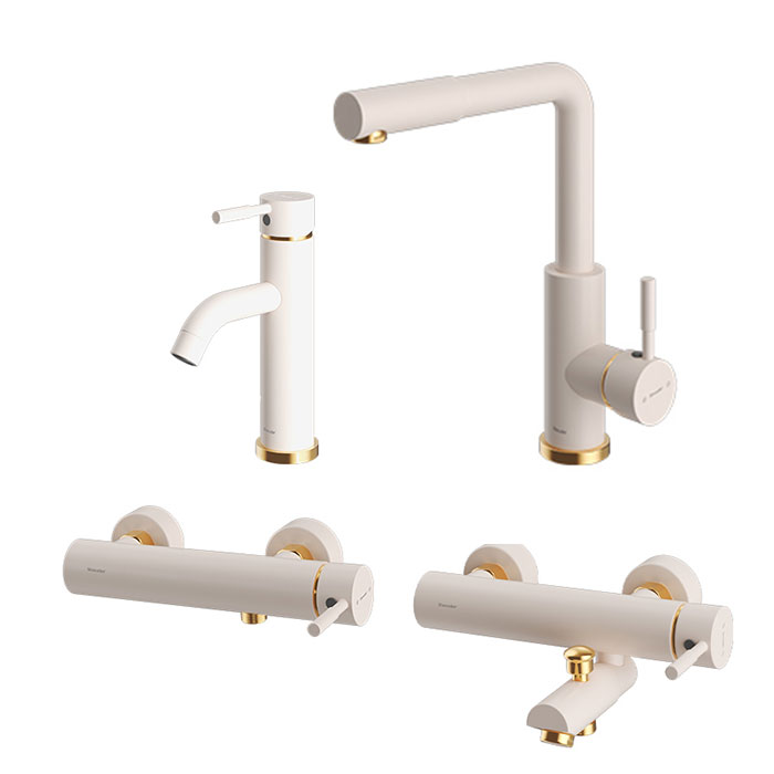 شیرآلات شودر مدل مارینو شیری طلایی