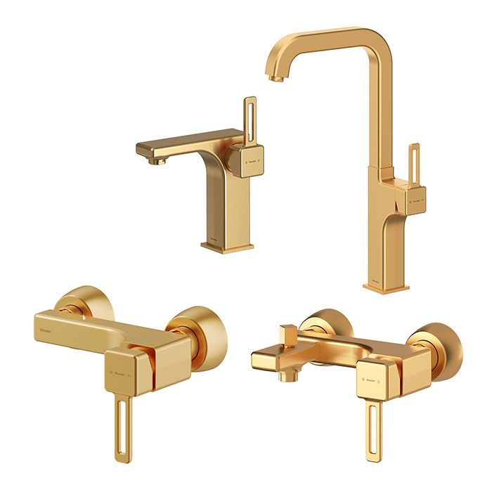 شیرآلات شودر مدل میشل طلایی مات