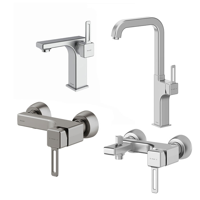 شیرآلات شودر مدل میشل کروم مات