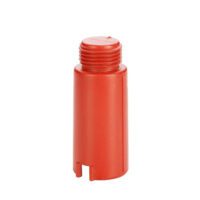 درپوش رزوه دار پایه بلند طرح جدید قرمز (1/2)20mm آذین و نیوپایپ