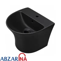 روشویی نیم پایه چینی کرد مدل کانسپت 53 مشکی