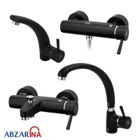 ست شیرآلات ارکیده مشکی قهرمان