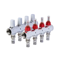 کلکتور ترموستاتیک رفت و برگشت فلومتر دار پرسی ( ۱″*۱۶)(8b) نیوپایپ