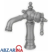 شیر روشویی نگین کروم مات قهرمان